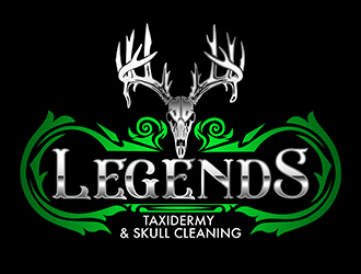 Legends Taxidermy & Skull Cleaning logo design by 3Dlogos