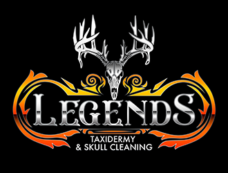 Legends Taxidermy & Skull Cleaning logo design by 3Dlogos
