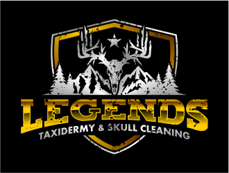 Legends Taxidermy & Skull Cleaning logo design by cintoko