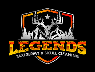 Legends Taxidermy & Skull Cleaning logo design by cintoko
