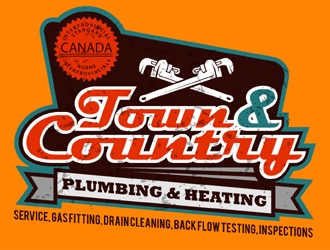 Town & Country Plumbing and Heating logo design by MAXR