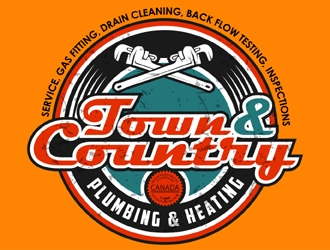 Town & Country Plumbing and Heating logo design by MAXR