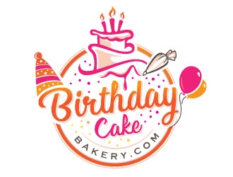 BirthdayCakeBakery.com logo design by Conception