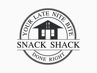 Your Late Night Bite Done Right  Snack Shack logo design by citradesign
