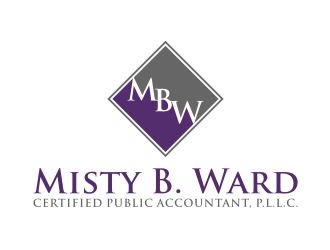 Misty B. Ward, Certified Public Accountant, P.L.L.C. logo design by puthreeone