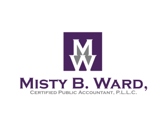 Misty B. Ward, Certified Public Accountant, P.L.L.C. logo design by ekitessar