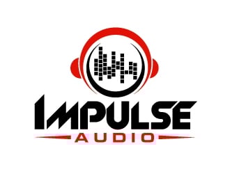 Impulse Audio logo design by AamirKhan