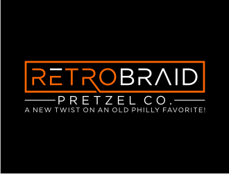 RetroBraid Pretzel Co. logo design by puthreeone