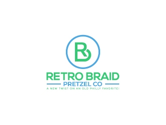 RetroBraid Pretzel Co. logo design by Akhtar