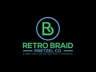 RetroBraid Pretzel Co. logo design by Akhtar