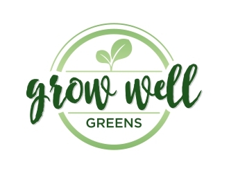 Grow Well greens logo design by GemahRipah