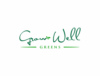 Grow Well greens logo design by menanagan