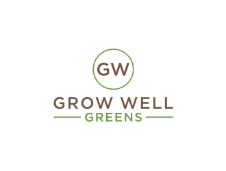 Grow Well greens logo design by logitec