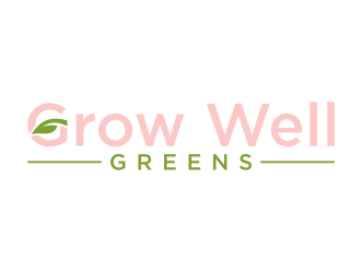 Grow Well greens logo design by puthreeone