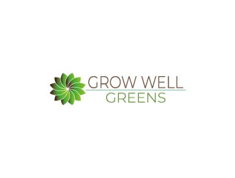Grow Well greens logo design by aryamaity