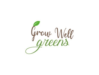 Grow Well greens logo design by aryamaity