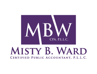 Misty B. Ward, Certified Public Accountant, P.L.L.C. logo design by denfransko
