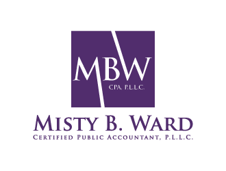 Misty B. Ward, Certified Public Accountant, P.L.L.C. logo design by denfransko