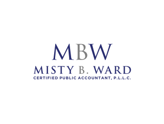 Misty B. Ward, Certified Public Accountant, P.L.L.C. logo design by bricton