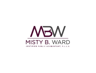 Misty B. Ward, Certified Public Accountant, P.L.L.C. logo design by fortunato