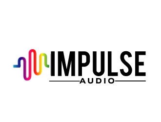 Impulse Audio logo design by AamirKhan
