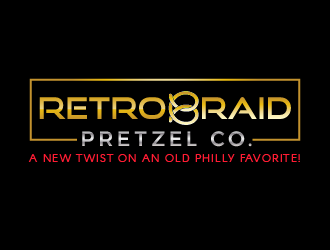 RetroBraid Pretzel Co. logo design by justin_ezra