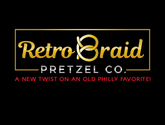RetroBraid Pretzel Co. logo design by justin_ezra