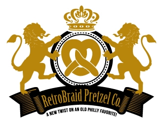 RetroBraid Pretzel Co. logo design by uttam