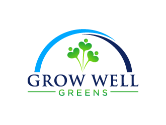 Grow Well greens logo design by Andri