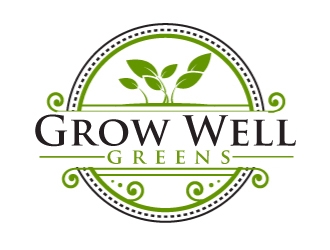 Grow Well greens logo design by AamirKhan