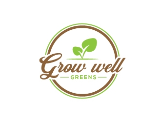 Grow Well greens logo design by pambudi