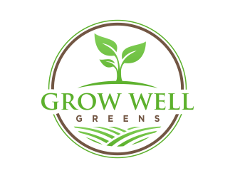 Grow Well greens logo design by done