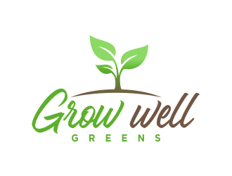 Grow Well greens logo design by done