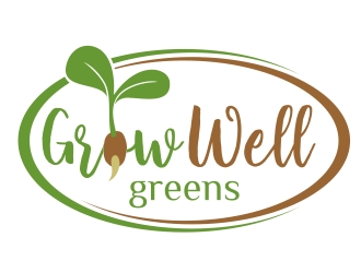 Grow Well greens logo design by aura