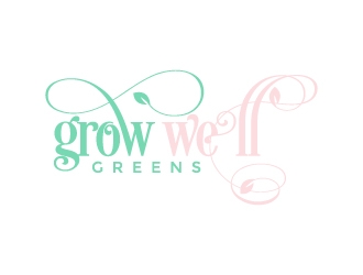 Grow Well greens logo design by MUSANG