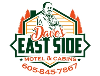 Dave’s East Side Motel & Cabins logo design by MAXR