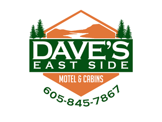 Dave’s East Side Motel & Cabins logo design by kunejo