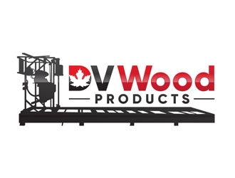 DV Wood Products logo design by DreamLogoDesign