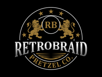 RetroBraid Pretzel Co. logo design by done