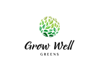 Grow Well greens logo design by kazama