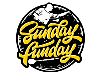 Sunday Funday (dart themed logo) logo design by PRN123