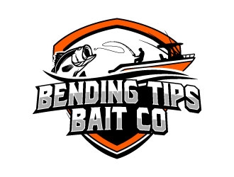 Bending Tips Bait Co logo design by daywalker