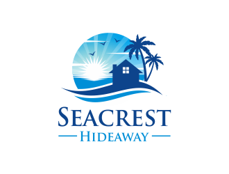Seacrest Hideaway logo design by Girly