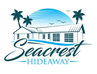 Seacrest Hideaway logo design by MAXR