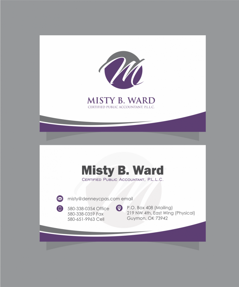 Misty B. Ward, Certified Public Accountant, P.L.L.C. logo design by up2date