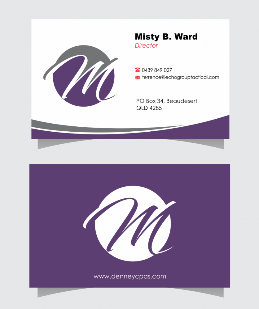 Misty B. Ward, Certified Public Accountant, P.L.L.C. logo design by up2date