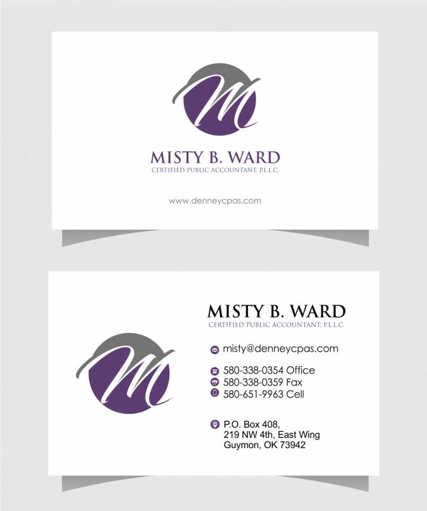 Misty B. Ward, Certified Public Accountant, P.L.L.C. logo design by up2date
