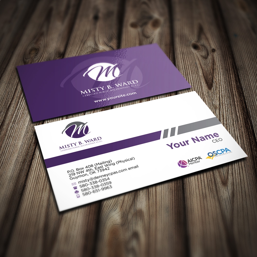 Misty B. Ward, Certified Public Accountant, P.L.L.C. logo design by mletus