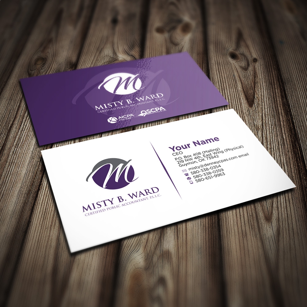 Misty B. Ward, Certified Public Accountant, P.L.L.C. logo design by mletus