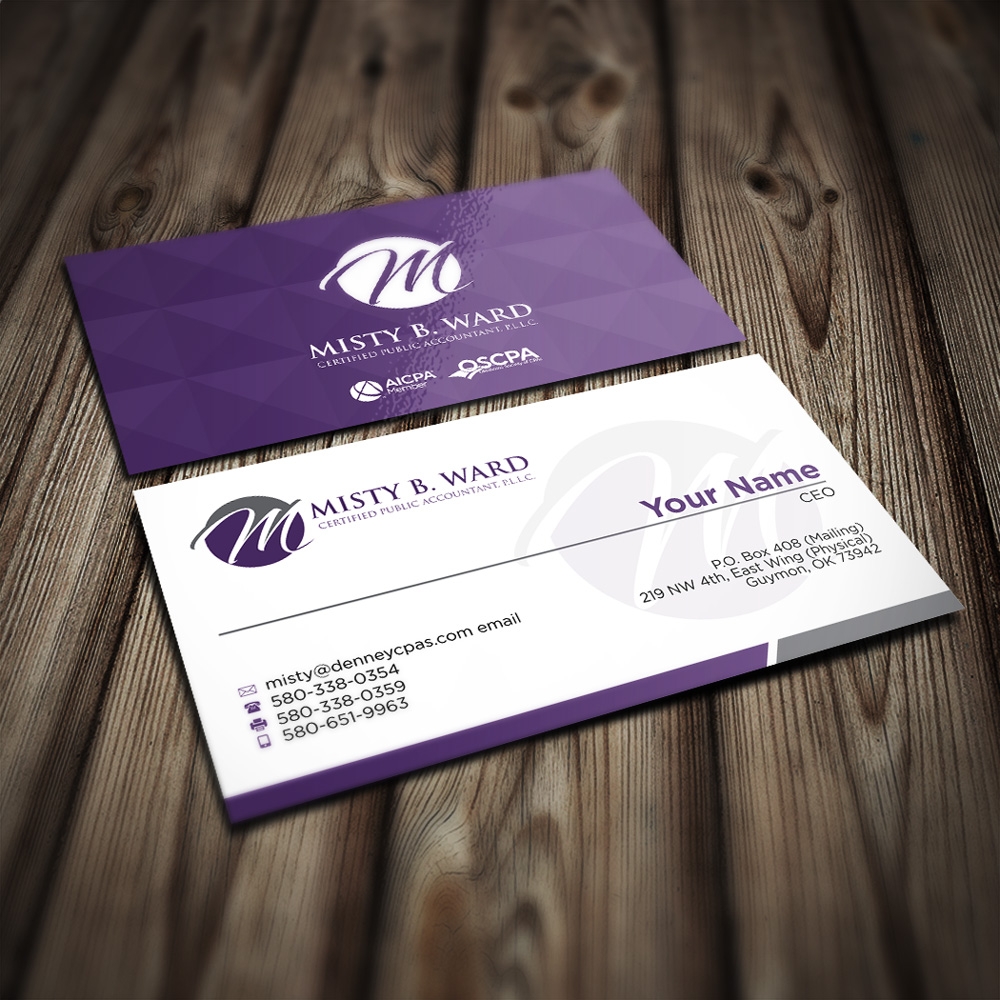 Misty B. Ward, Certified Public Accountant, P.L.L.C. logo design by mletus